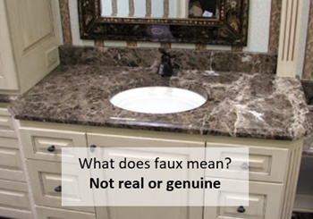 Faux Marble Countertops