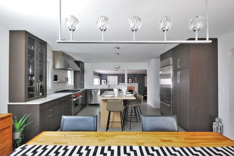 modern grey kitchen cabinets