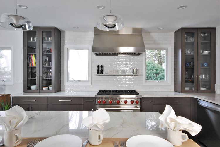 white subway tile backsplash