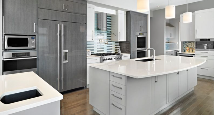 White stainless online steel refrigerator