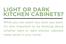 Light Wood Cabinets vs Dark Wood Cabinets