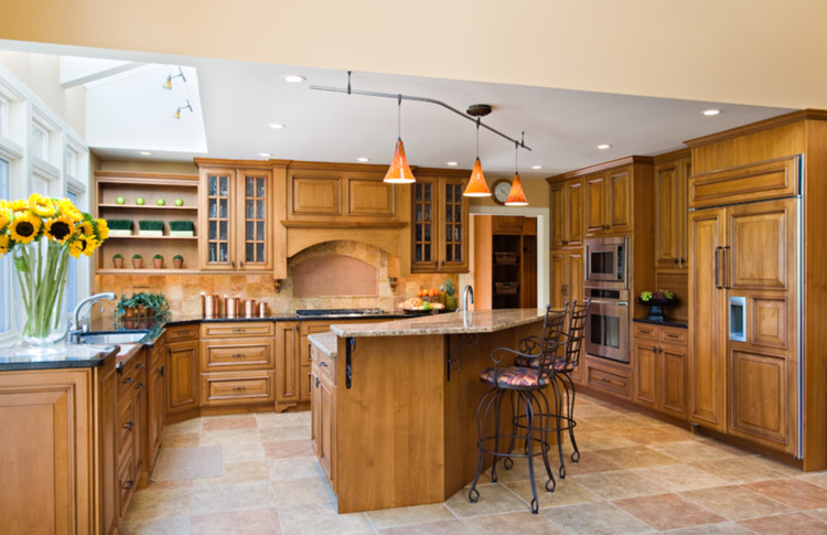 Light Wood Kitchen Cabinets NJ